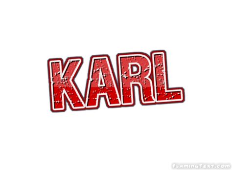 Karl Лого | Бесплатный инструмент для дизайна имени от Flaming Text