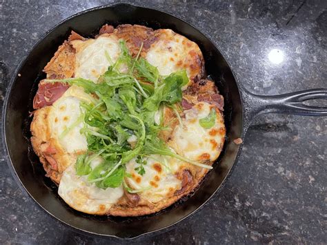 Prosciutto Mozzarella Arugula Dutch Baby Recipe