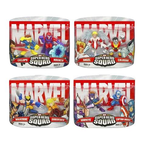 Marvel Super Hero Squad 2 Pack Figuren 4er Set Cardport Collectors