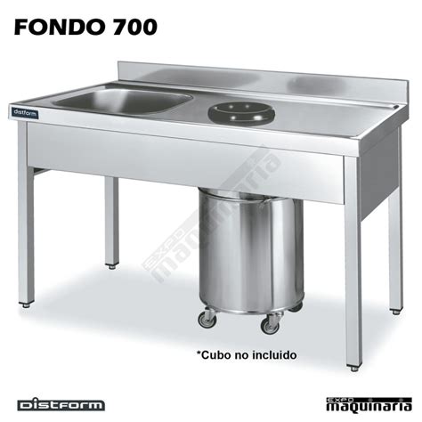 Fregadero Inox Con Cubeta Tfad147d