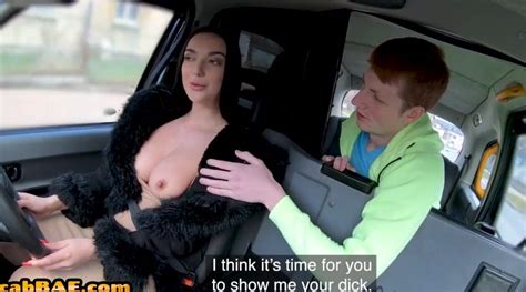Bigbreasts Taxi Driver Blows Into Point Of View Before Backseat Sex
