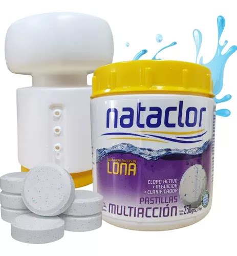 Kit Pastillas Boya Nataclor Cloro Triple Accion Kg Piletas