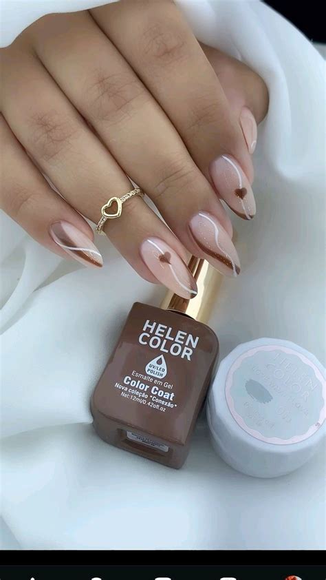Pin By Emery On Simple Fall Nails Simple Nails Gel Nails Nude Nails
