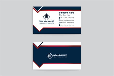 Simple business card template 21520649 Vector Art at Vecteezy