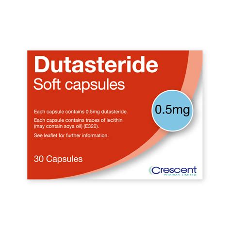 Dutasteride 0 5mg Soft Capsules Crescent Pharma