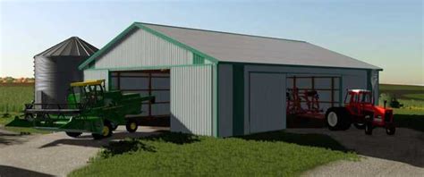 FS22 55x74 Machine Shed v 1 0 0 0 Placeable Objects Mod für Farming