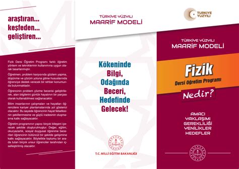 Türkiye Yüzyılı Maarif Modeli Öğretim Programı Taslağı Yayınlandı Meb