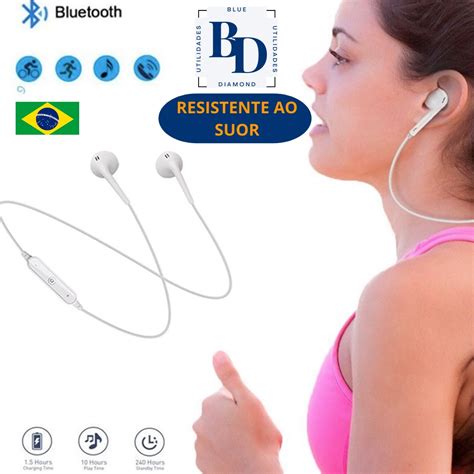 Fone de Ouvido in ear Sem Fio Bluetooth Recarregável Altomex S6