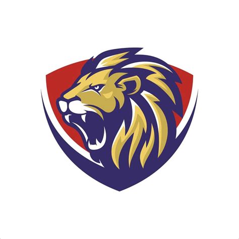 Roaring Lion Logo Design Vector Template Vector Art At Vecteezy