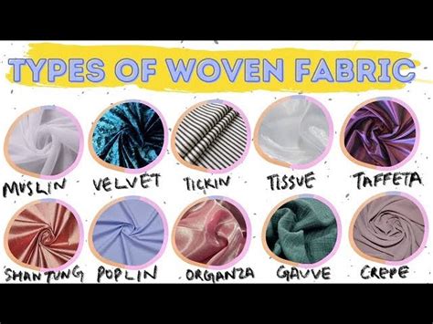 15 Different Types Of Fabric Different Types Of Fabric With