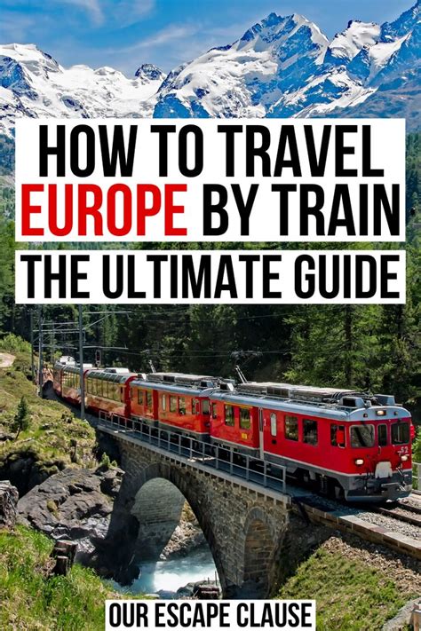 How to Travel Europe By Train: The Ultimate Guide (+ Tips!) | Europe ...