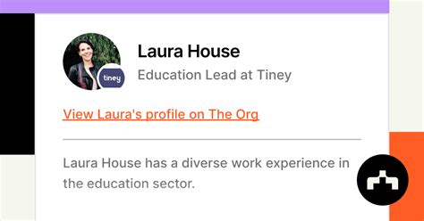 Laura House - Education Lead at Tiney | The Org