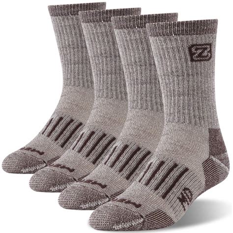 Mens Outdoor Trail Socks Zealwood Extra Large Socks Crew Hiking