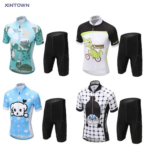 Kids-Cycling-Jersey-Suit-Short-Sleeve-Cycling-Bike-Clothing-Children ...