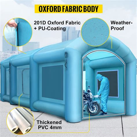 Happybuy Inflatable Paint Booth 20x10x8 2ft With 2 Blowers Inflatable