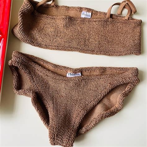 Hunza G Swim Like New Hunza G Cocoa Bikini Set Poshmark