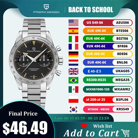 Pagani Design Reloj Anal Gico De Acero Inoxidable Para Hombre Accesorio De Pulsera De Cuarzo