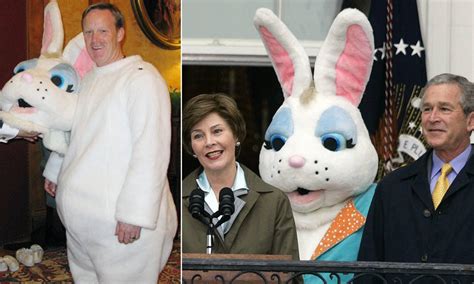 Sean Spicer As Easter Bunny During Bush Sr Administren Rpics