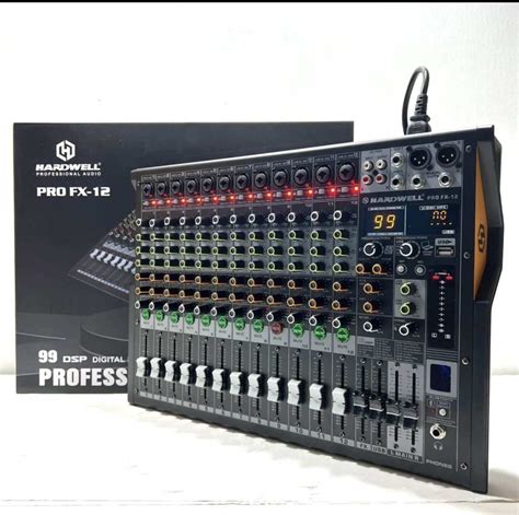 MIXER AUDIO HARDWELL PRO FX 12 12 Channel ORIGINAL MIXER HARDWELL PRO