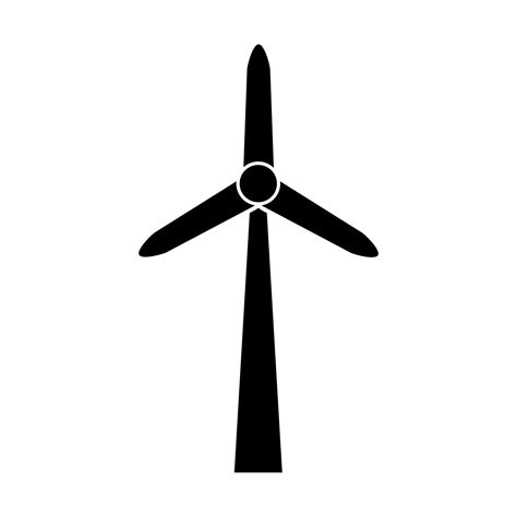 Windmill alternative wind turbine and renewable energy icon environment ...