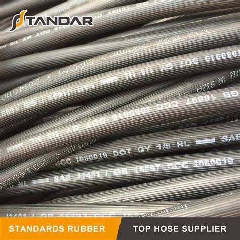 High Tensile Fiber Braided Pressure Hydraulic Rubber Brake Hose China