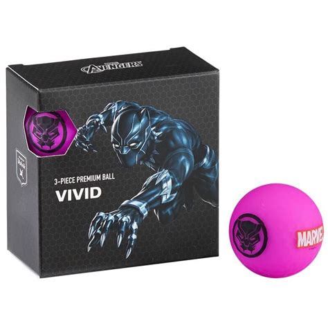 Volvik Vivid Marvel Square Pack Golf Balls Black Panther Carls Golfland