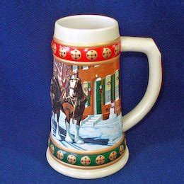 Budweiser Annual Christmas Stein Hometown Holiday Copperton Lane