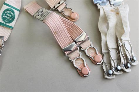 Vintage Stocking Garters W Tags Lingerie Sewing Notions For Garter Belt Or Panty Girdle