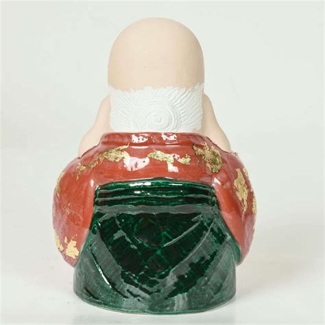 Vintage Japanese Ceramic Figure Of Jurojin Mi22036 Kazari Ziguzagu