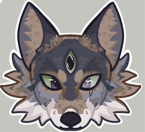 Therian Wolf Mask Idea In 2024 Wolf Mask Furry Art Cat Skin