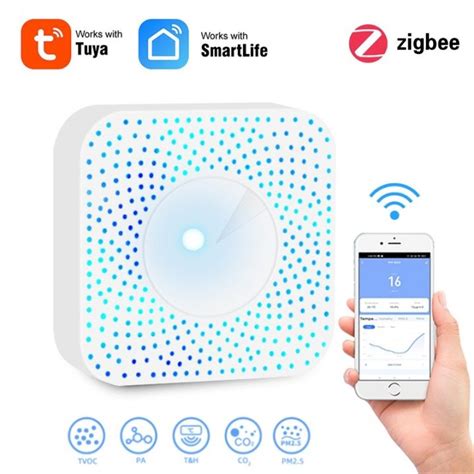 E Life Smart Store Tuya Zigbee Smart Air Housekeeper Temperature