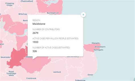 Kent Coronavirus New Data Reveals The Exact Number Of Active Cases In