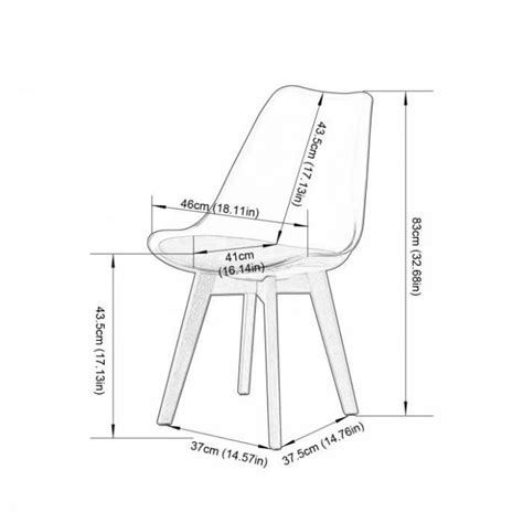 Lot De 4 Chaise Transparente Scandinave Pour Salle A Manger Avec Blanc