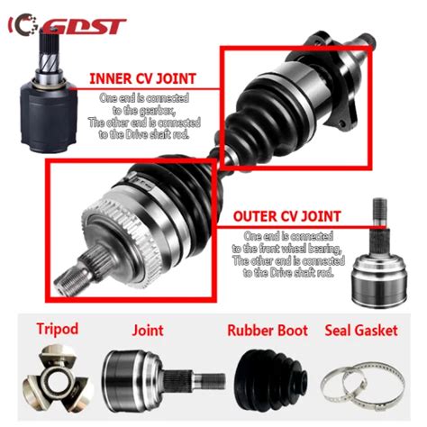 Gdst Drive Shaft Inner Outer Cv Joints For Toyota Mazda Nissan Hyundai