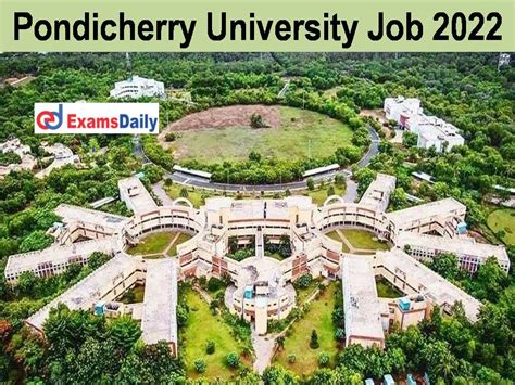 Pondicherry University Job Notification Released Salary Rs