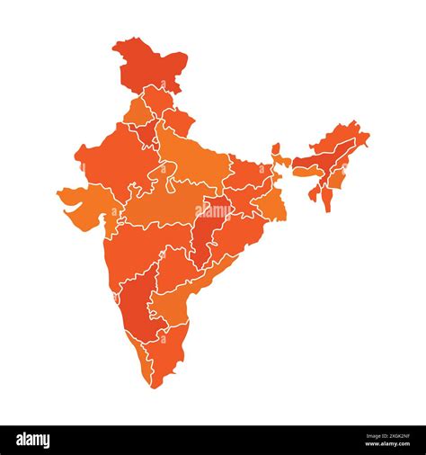 Geography Indian Map Vector Icon Map Of India Detailed Map Of India