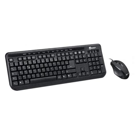 Heden USB Multimedia Keyboard Mouse Kit Black AZERTY French