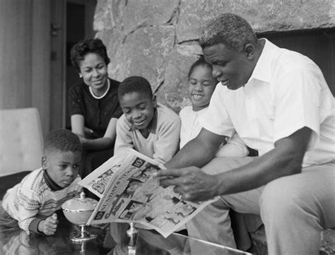 Jackie Robinson and his family “Our marriage and...