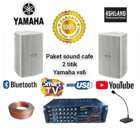 Jual Paket Sound Cafe Dan Restoran Amplifier Bluetooth Usb Speaker