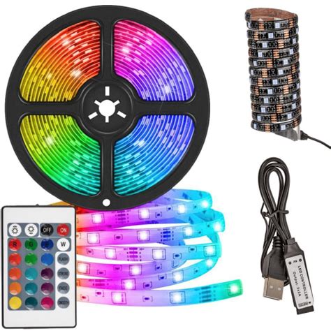 2m LED Strip Lights Kanssa RGB Valonauha LED Lista USB Multicolor