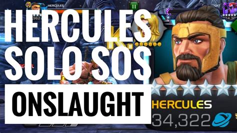 Hercules Solos Sos2 Onslaught 2021 Objective Spring Or Sorrow Mcoc Youtube