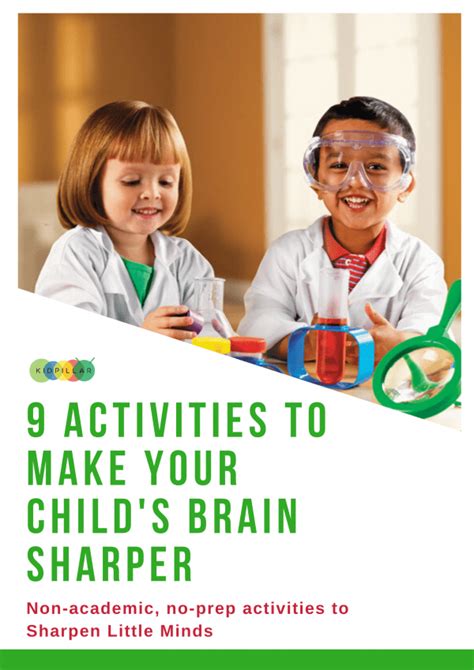 9 Activities to Make Your Child's Brain Sharper - KidPillar