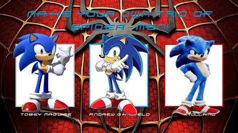 Spider Man Trio Sonic Edition By Aaronhardy523 On Deviantart