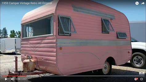 1959 Camper Vintage Retro All Original Youtube