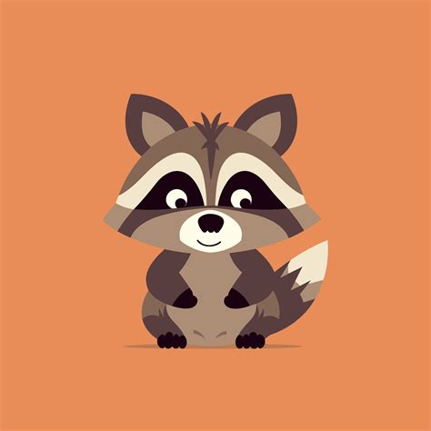raccoon cute animal vecteezy 7