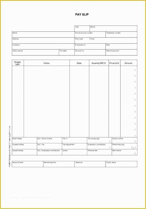 Free Pay Stub Template Word Of 9 Free Paystub Template Excel Download ...