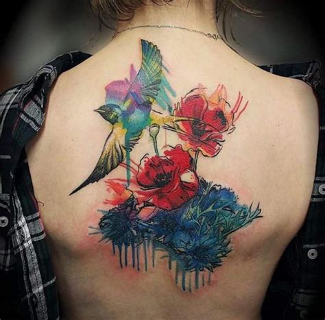 36 Stunning Watercolor Flower Tattoos TattooBlend