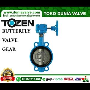 sell tozen butterfly valve gear dn   jisk cast iron disc