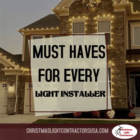 Must Haves for Every Christmas Light Installer - Christmas Light Contractors