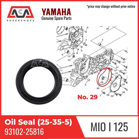 Oil Seal Pulley Side Mio I Yamaha Genuine Parts